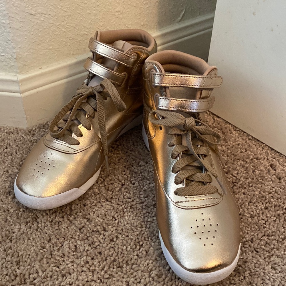 Rose Gold Reebok Hightops